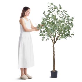 VEVOR Artificial Eucalyptus Tree, 6 FT Tall Faux Plant Low-Maintenance Plant