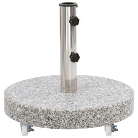 Parasol Base Granite 66.1 lb Round Gray - Grey