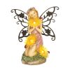 Garden Blooms Fairy Solar Statue